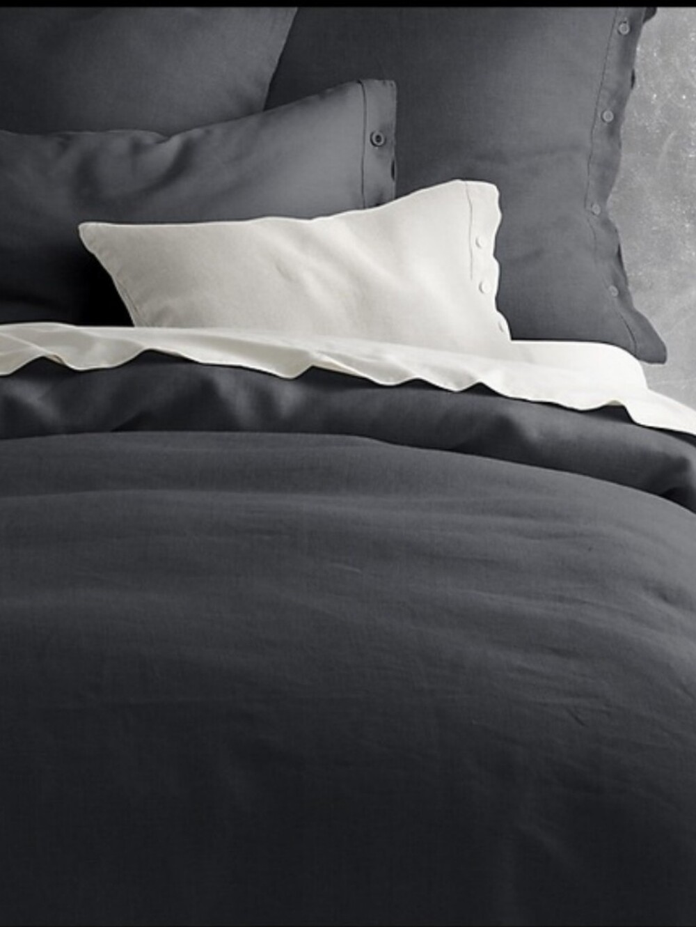 Restoration Hardware Stonewashed Belgian Linen Duvet Cover